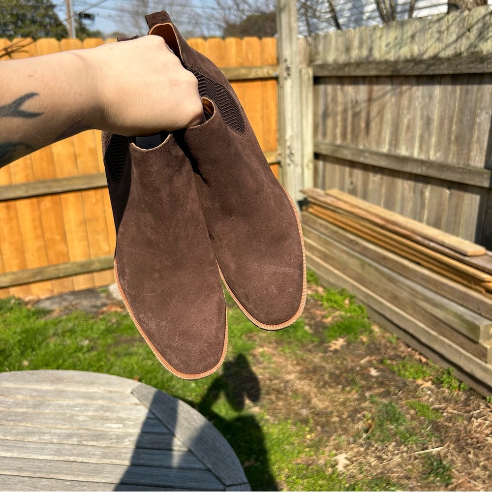Kork Ease, Kit Chelsea Ankle Booties Women Brown Suede‎ Flat size 9.5 - Picture 9 of 10
